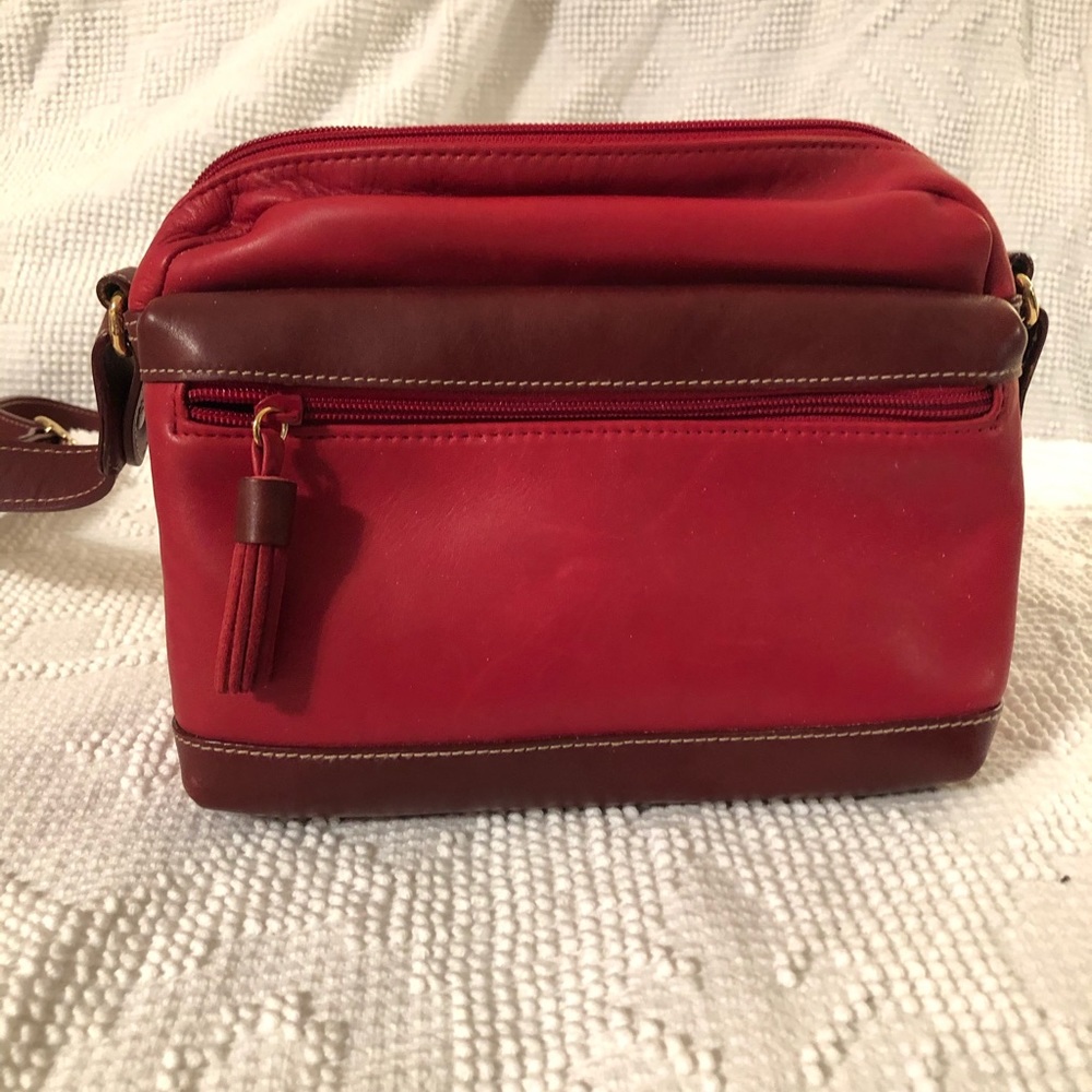 Tignanello Red Shoulder Bag